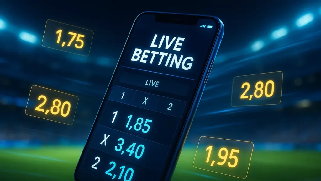 Live Wetten in Echtzeit - Dynamische Quoten und spannende Sportwetten während des Spiels